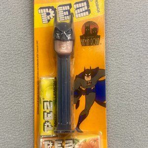 Vintage Batman Bonbons Pez Dispenser 1997 Navy Blue Hood & Stem New In Pack Rare